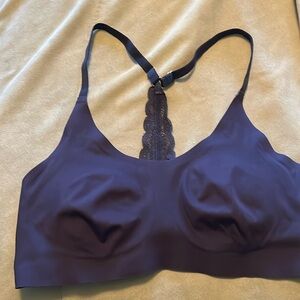 Knix racer back bra, black, size medium